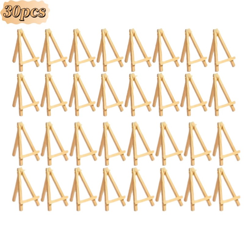 Sustainable Living Eco Friendly - 30 pièces Mini chevalet en bois