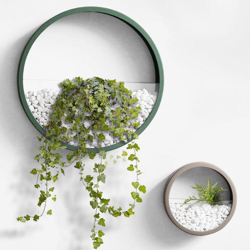 Sustainable Living Eco Friendly - Vases muraux créatifs en métal fer