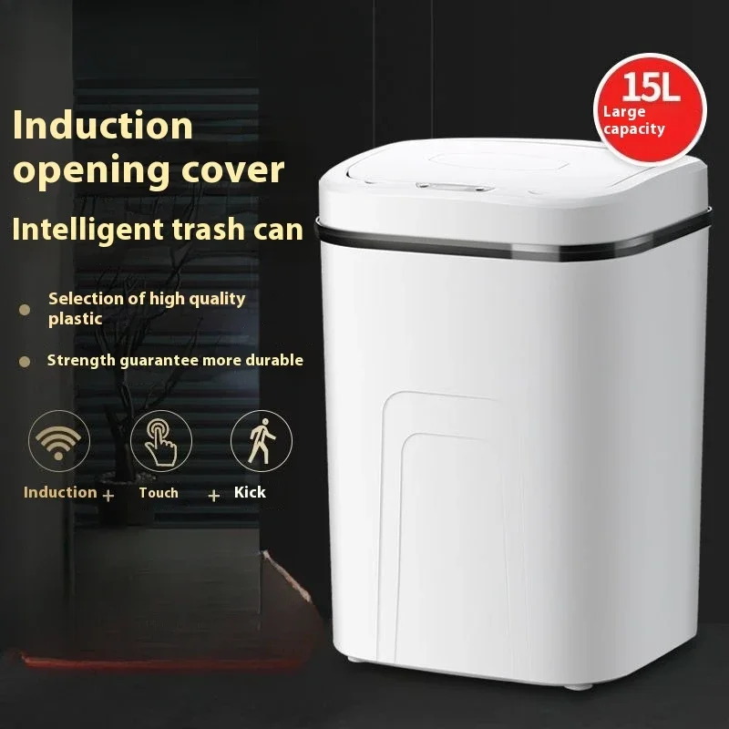 Compost Bin Countertop - Poubelle intelligente 15l avec capteur automatique,