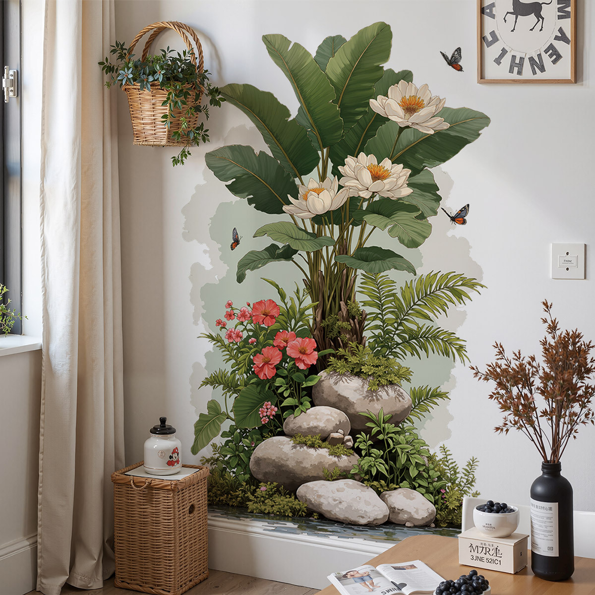 Autocollant mural plante verte - Sustainable Living Eco Friendly avis et prix