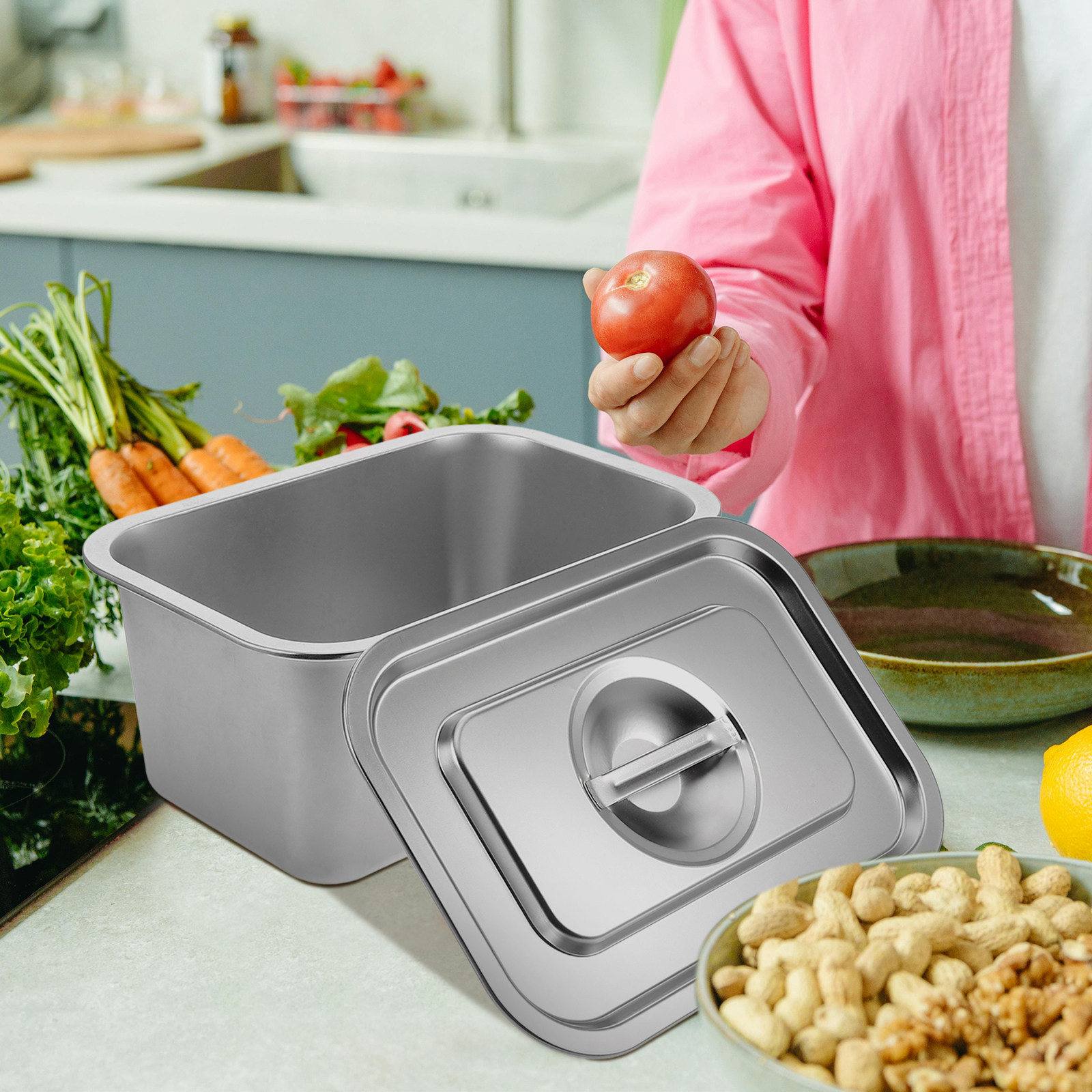 Poubelle à compost en acier in - Compost Bin Countertop avis et prix